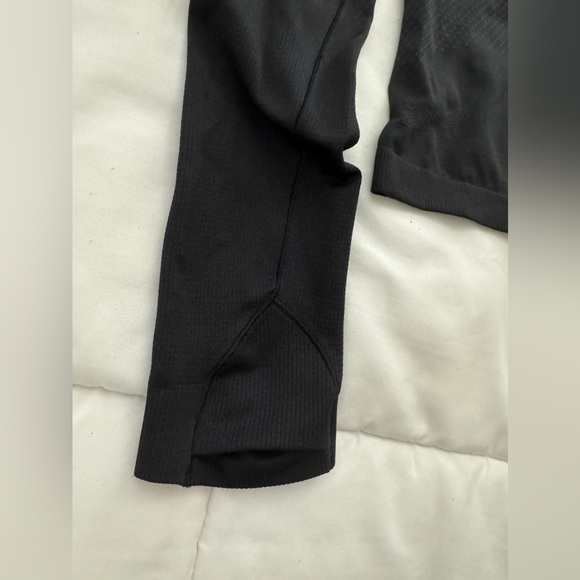 Lululemon swiftly tech 2.0 1/2 zip up reflective zipper crop *cool black grey - Picture 10 of 15